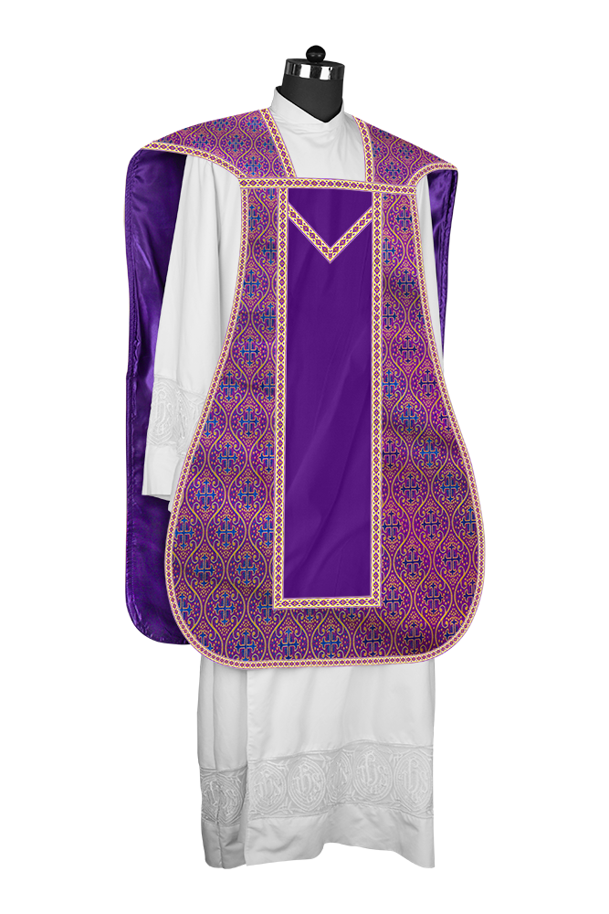 Roman chasuble with Motif and Trims