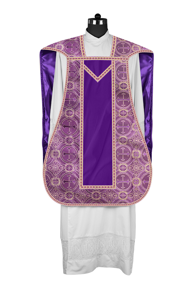 Roman chasuble with Motif and Trims