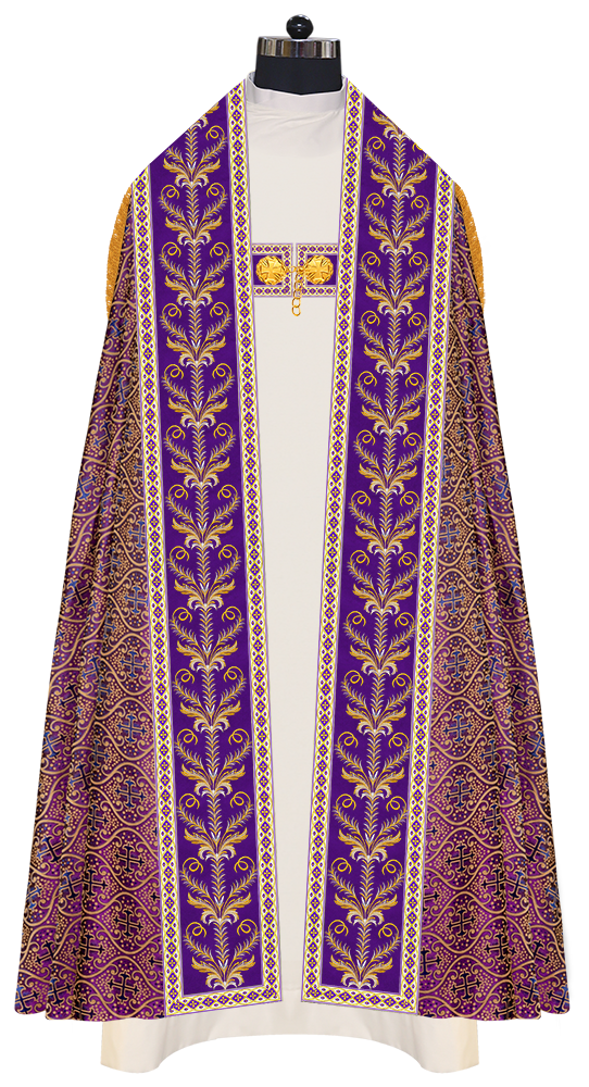 Traditional Embroidered Roman Cope Vestment