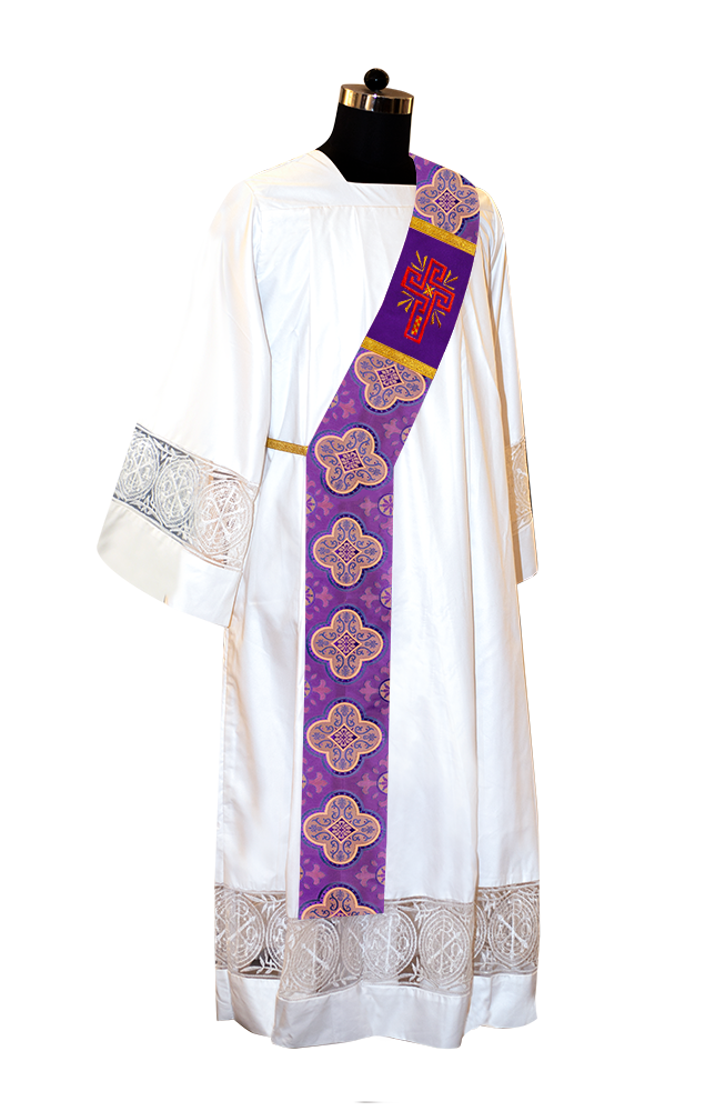 Glory Cross Adorned Deacon Stole