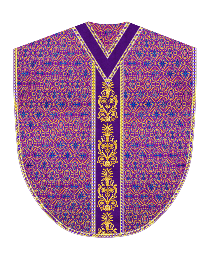 Borromean Chasuble Vestment With Detailed Braids and Trims