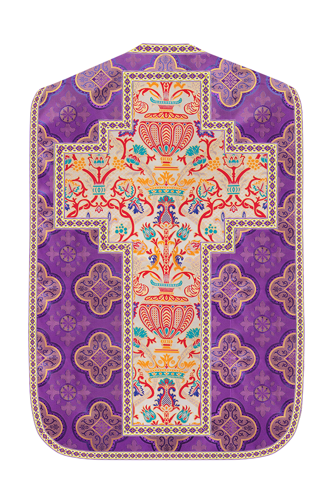 Coronation Tapestry Roman Chasuble with Braided Trims