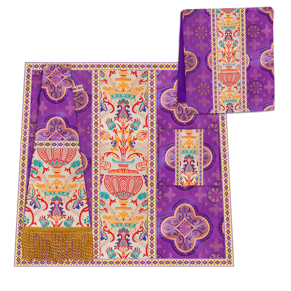 Tapiz de coronación Casulla borromea con ribetes 