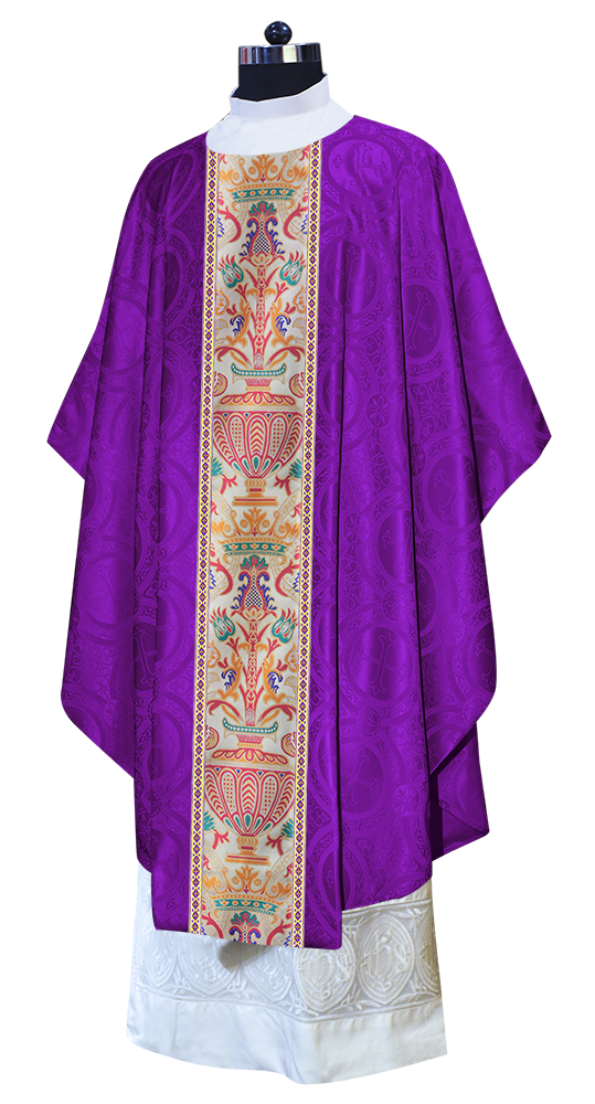 Coronation Tapestry Chasuble Braided with Trims