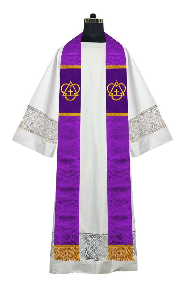 Trinity Motif Embroidered Clergy Stole