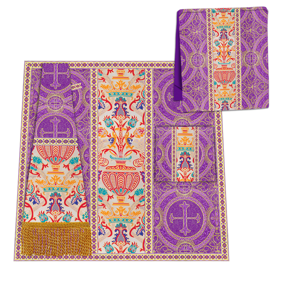 Coronation Tapestry Gothic Cope Braided with Trims