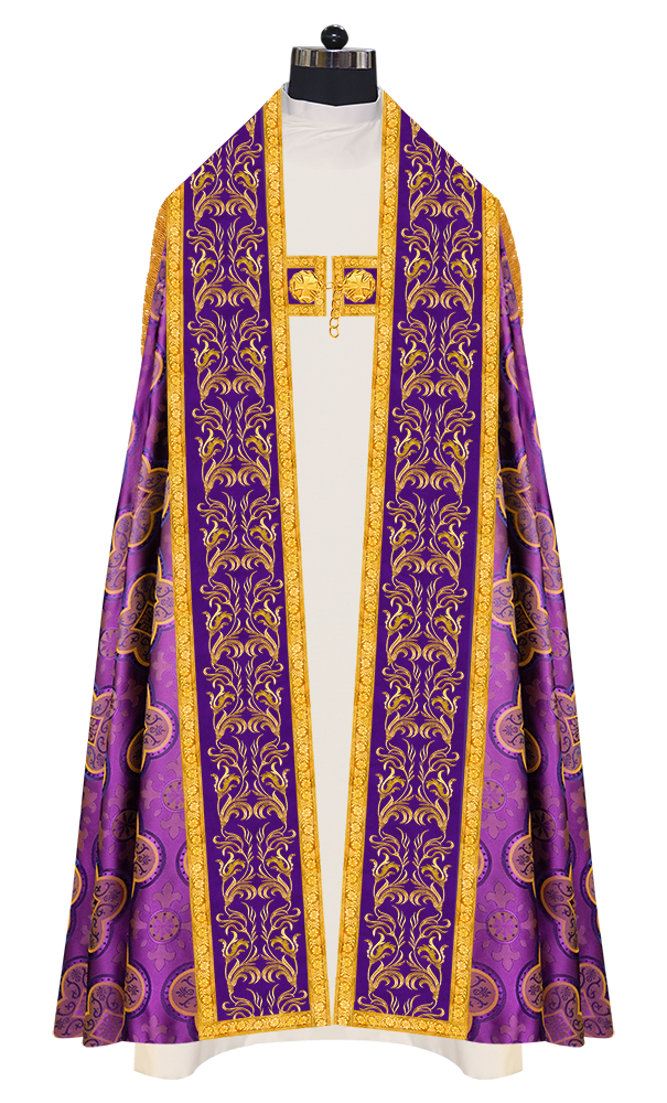 Roman Cope Vestment With Adorned Orphrey