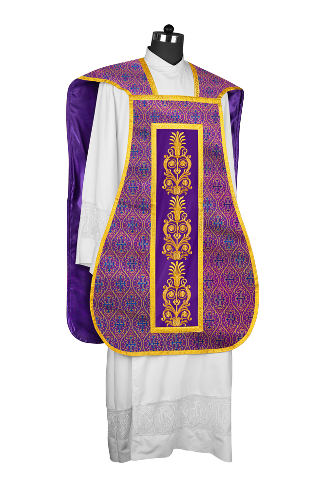 FIDDLEBACK WITH EMBROIDERED ORPHERY