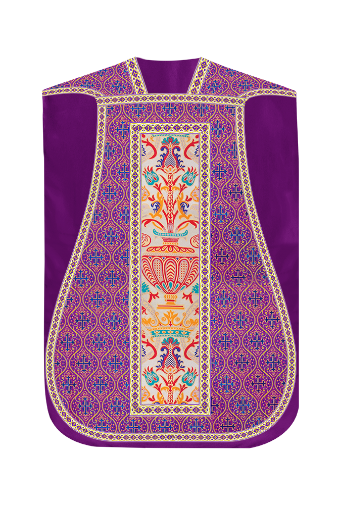 Coronation Tapestry Roman Chasuble with Braided Trims