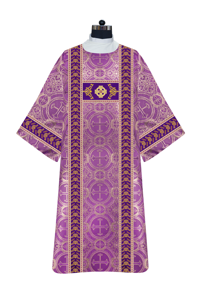 Liturgical Dalmatics With Ornate Braids and CEEC Logo