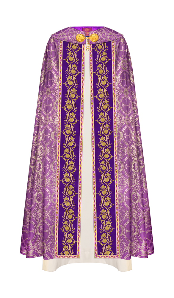 Gothic Cope Enhanced With Grapes Embroidery