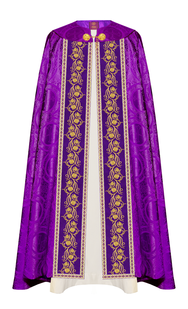 Gothic Cope Enhanced With Grapes Embroidery