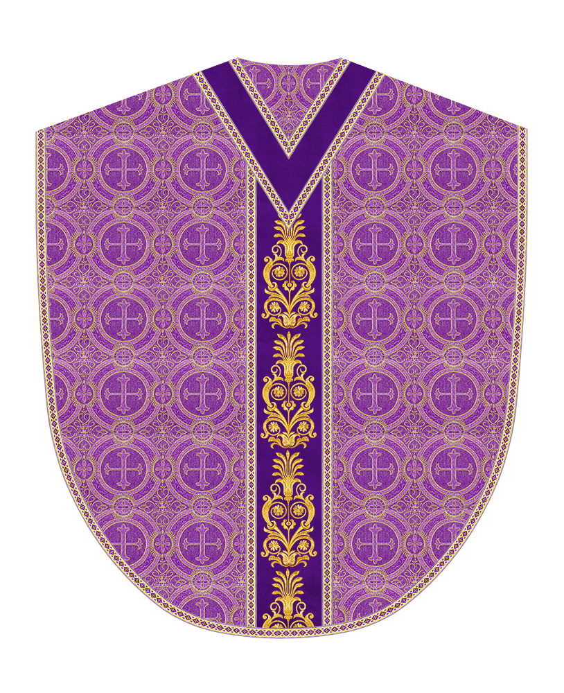 Borromean Chasuble Vestment With Detailed Braids and Trims