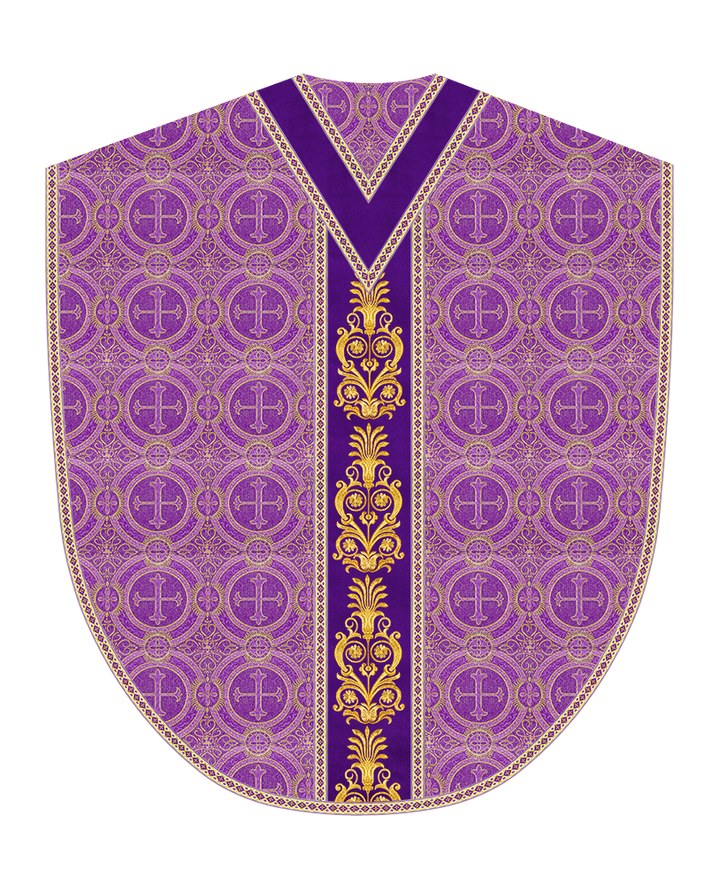 Borromean Chasuble Vestment With Detailed Braids and Trims