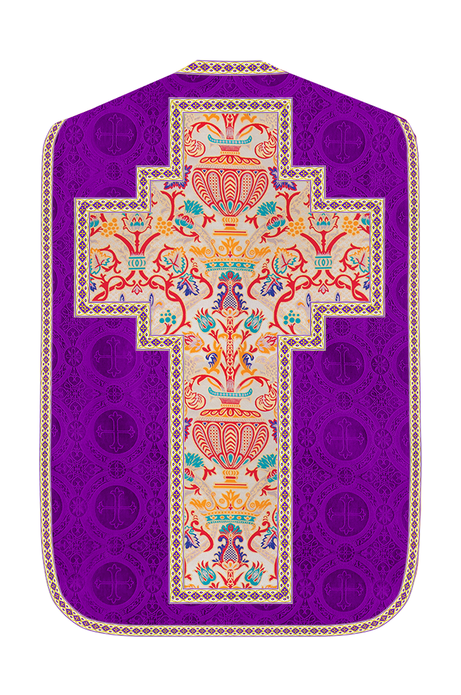 Coronation Tapestry Roman Chasuble with Braided Trims