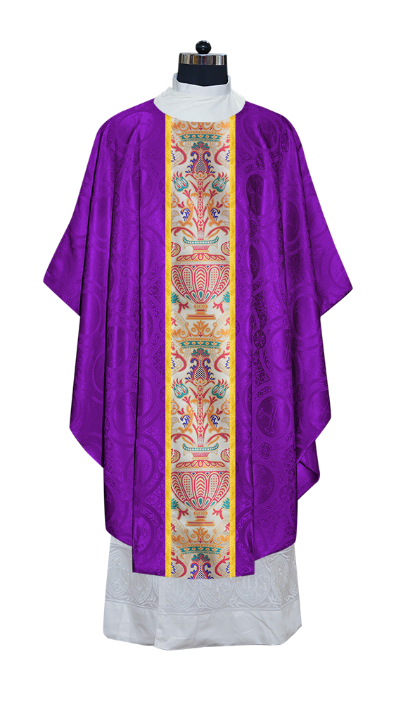 Coronation Tapestry Chasuble Braided with Trims