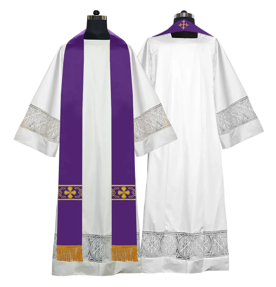 Gothic Cope with Adorned Detailed Braids