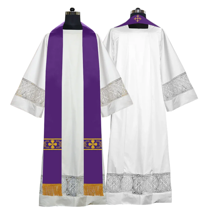 Gothic Cope with Adorned Detailed Braids