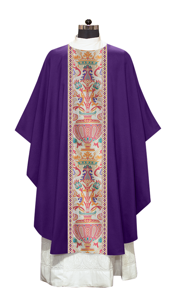 Coronation Tapestry Chasuble Braided with Trims