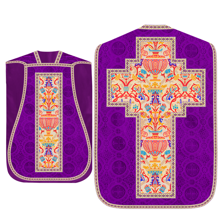 Coronation Tapestry Roman Chasuble with Braided Trims
