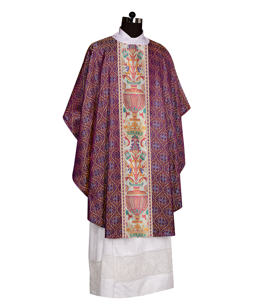 Coronation Tapestry Chasuble Braided with Trims