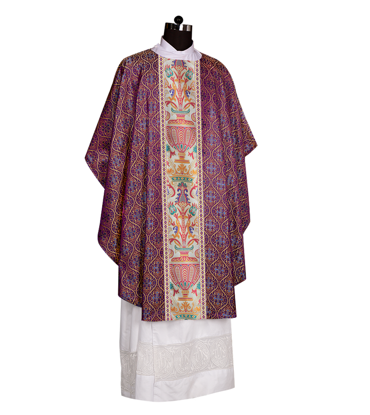 Coronation Tapestry Chasuble Braided with Trims