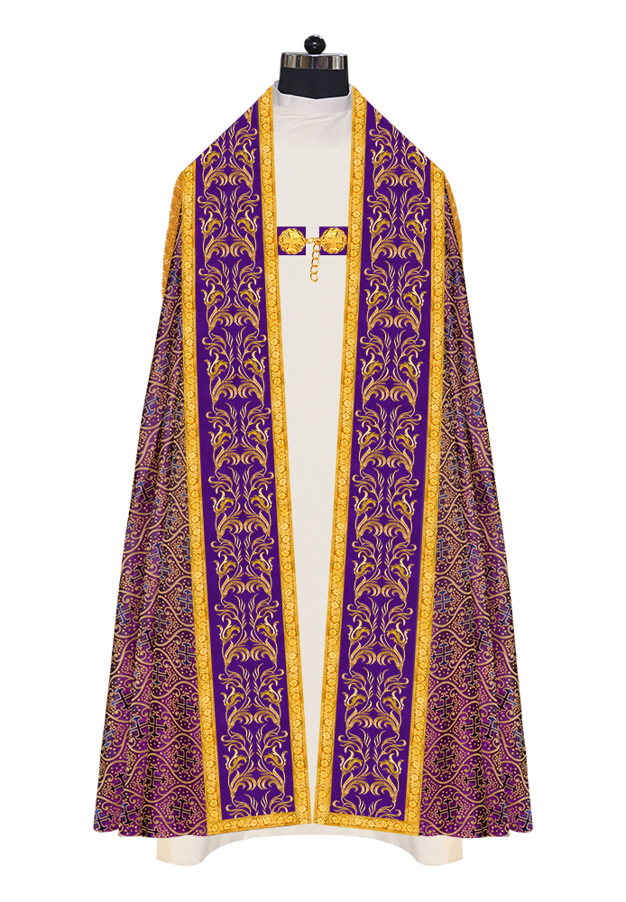 Roman Cope Vestment With Adorned Orphrey