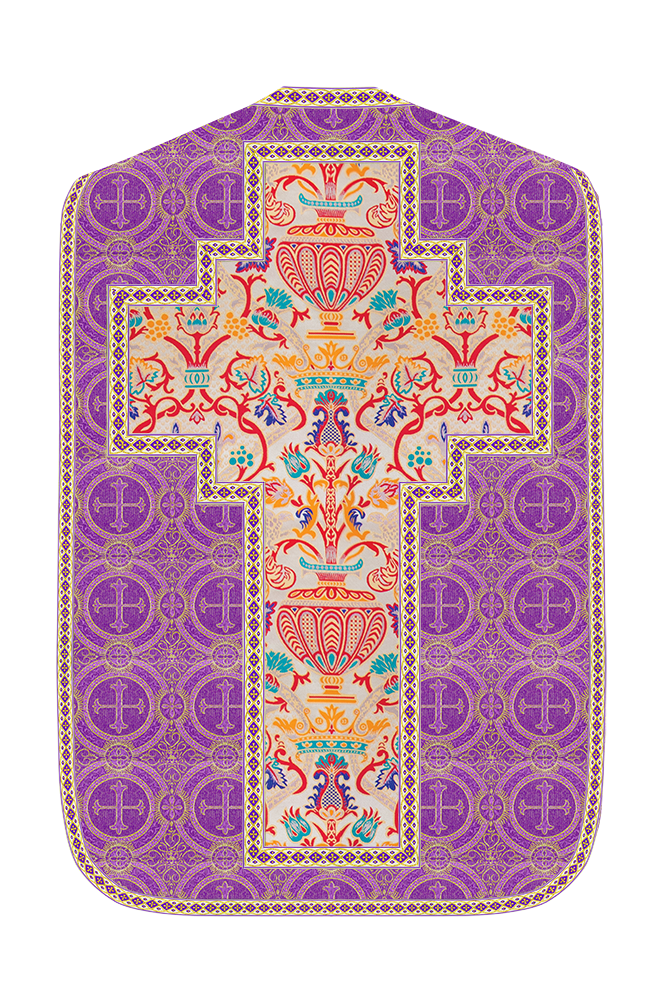 Coronation Tapestry Roman Chasuble with Braided Trims