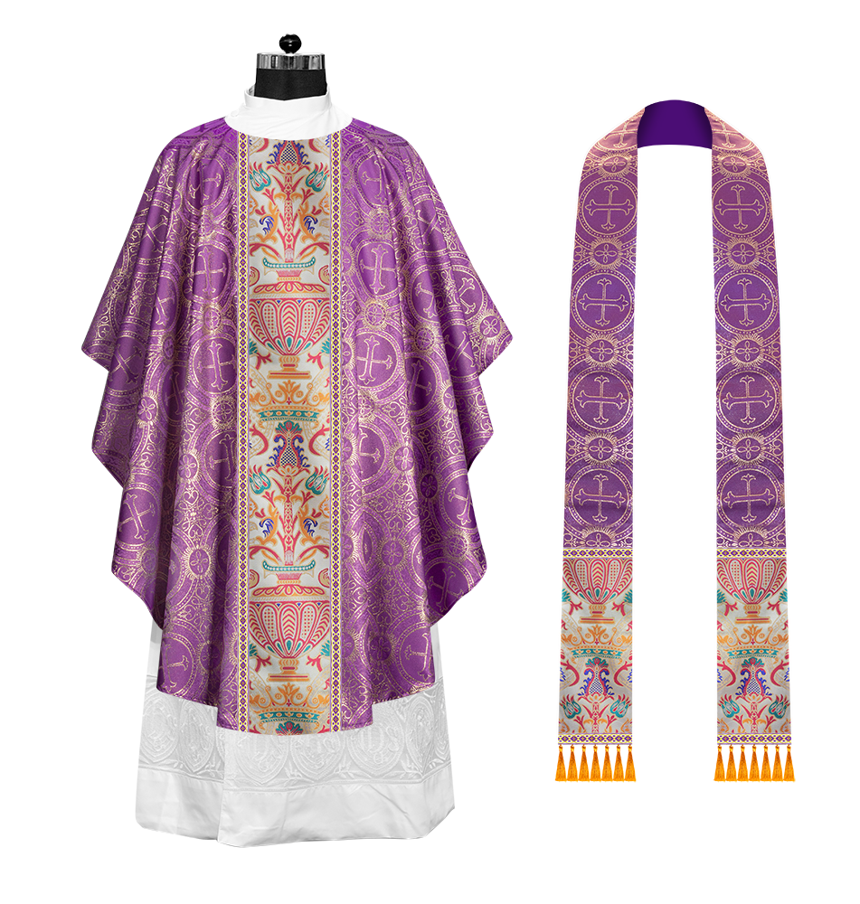 Coronation Tapestry Chasuble Braided with Trims