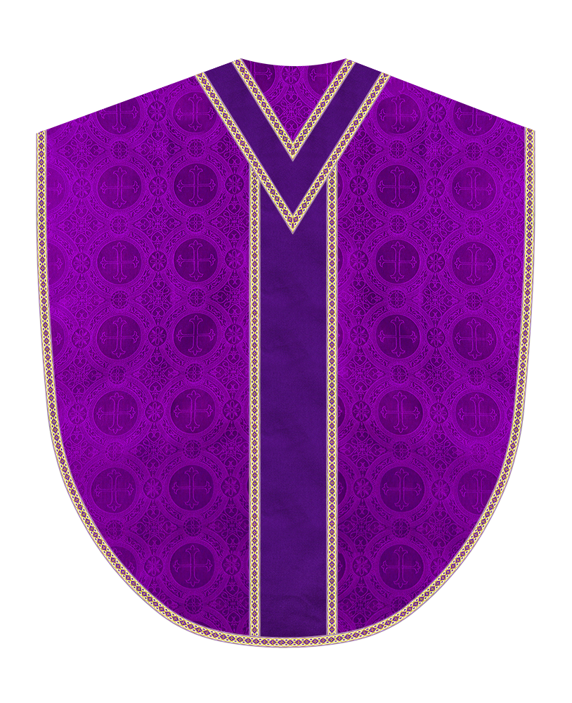 Borromean Chasuble Vestment Adorned With Woven Braids