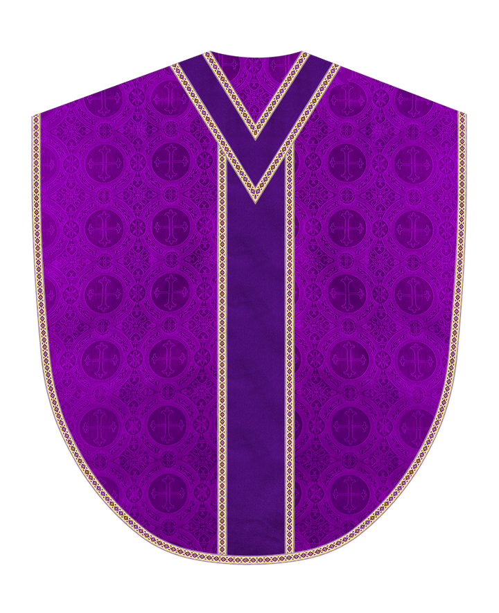 Borromean Chasuble Vestment Adorned With Woven Braids