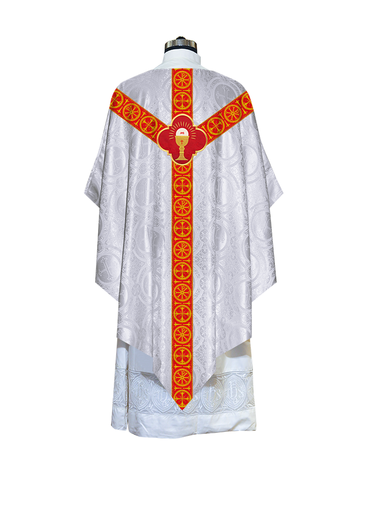 Divine Pugin Chasuble with Braided Lace Orphrey