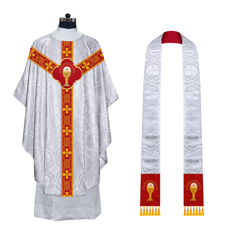 Gothic Chasuble with Motif and Trims