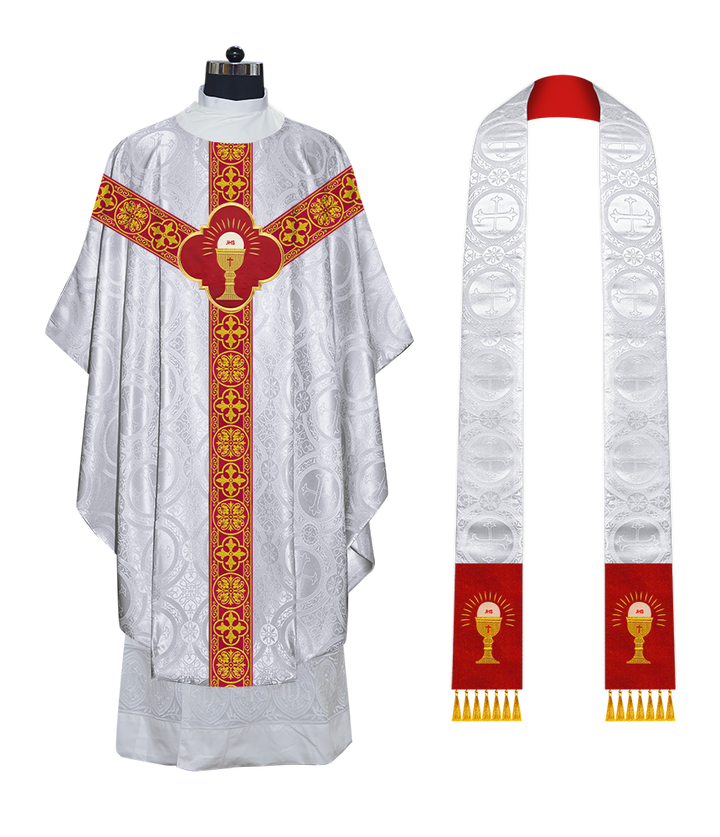 Gothic Chasuble with Ornate Braided Trims