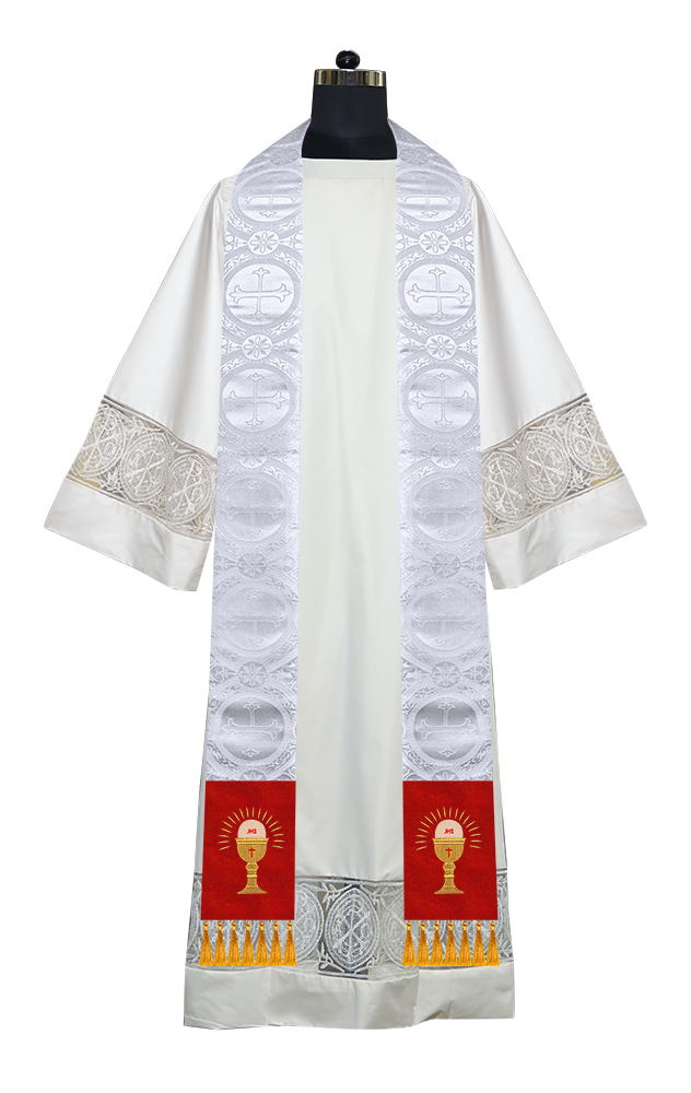 Embroidered Minister Stole with Spiritual motif