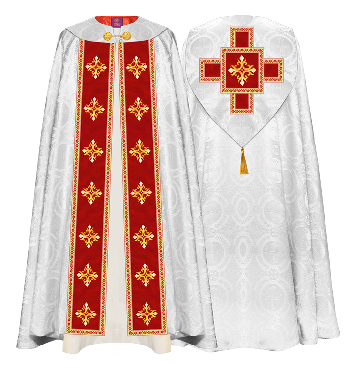 Enhanced Gothic Cope Vestments With Liturgical cross