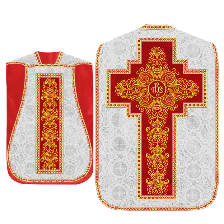 Set of Four Roman Chasuble Vestments