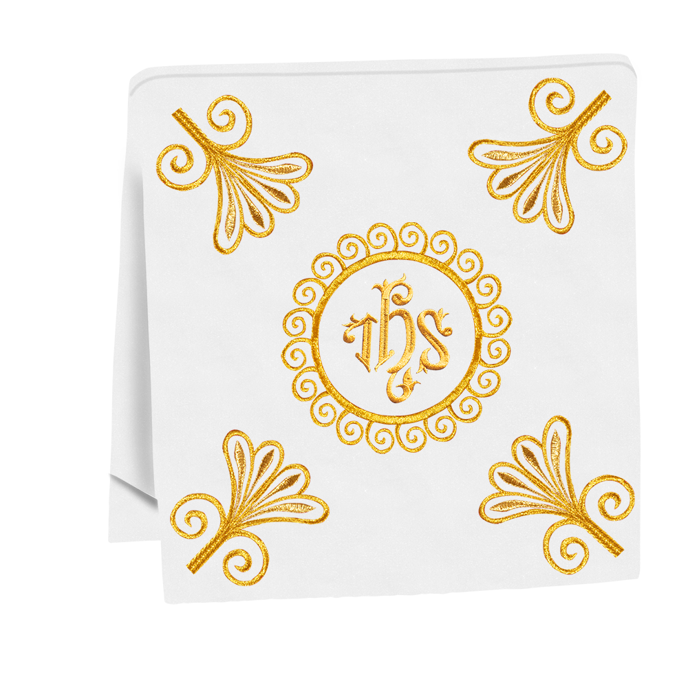 Elegant Church Mass Set with Embroidered Motifs