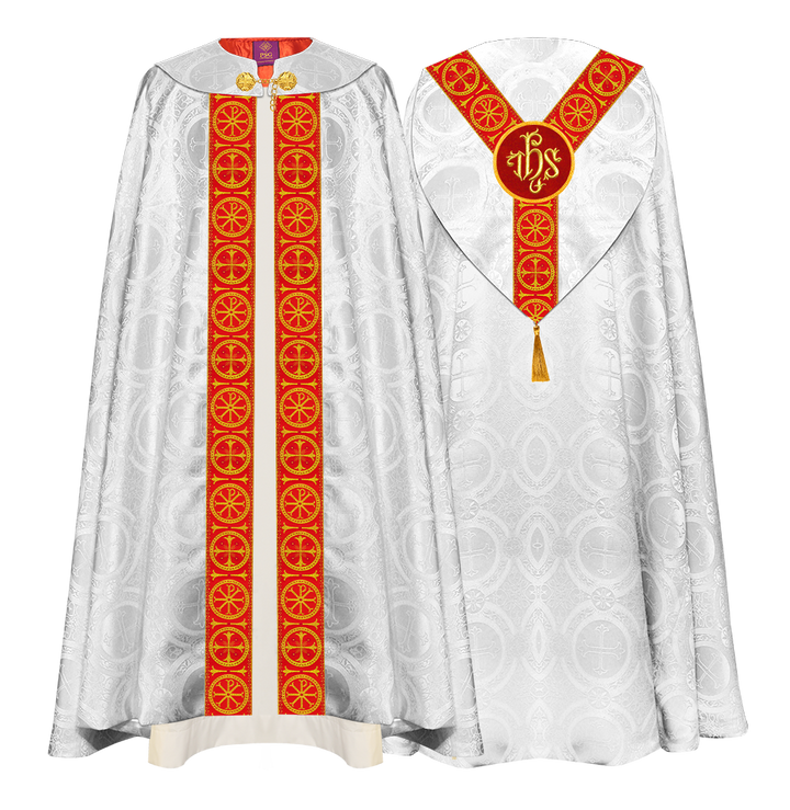 Gothic Cope Vestment with Y Type Embroidered Motif