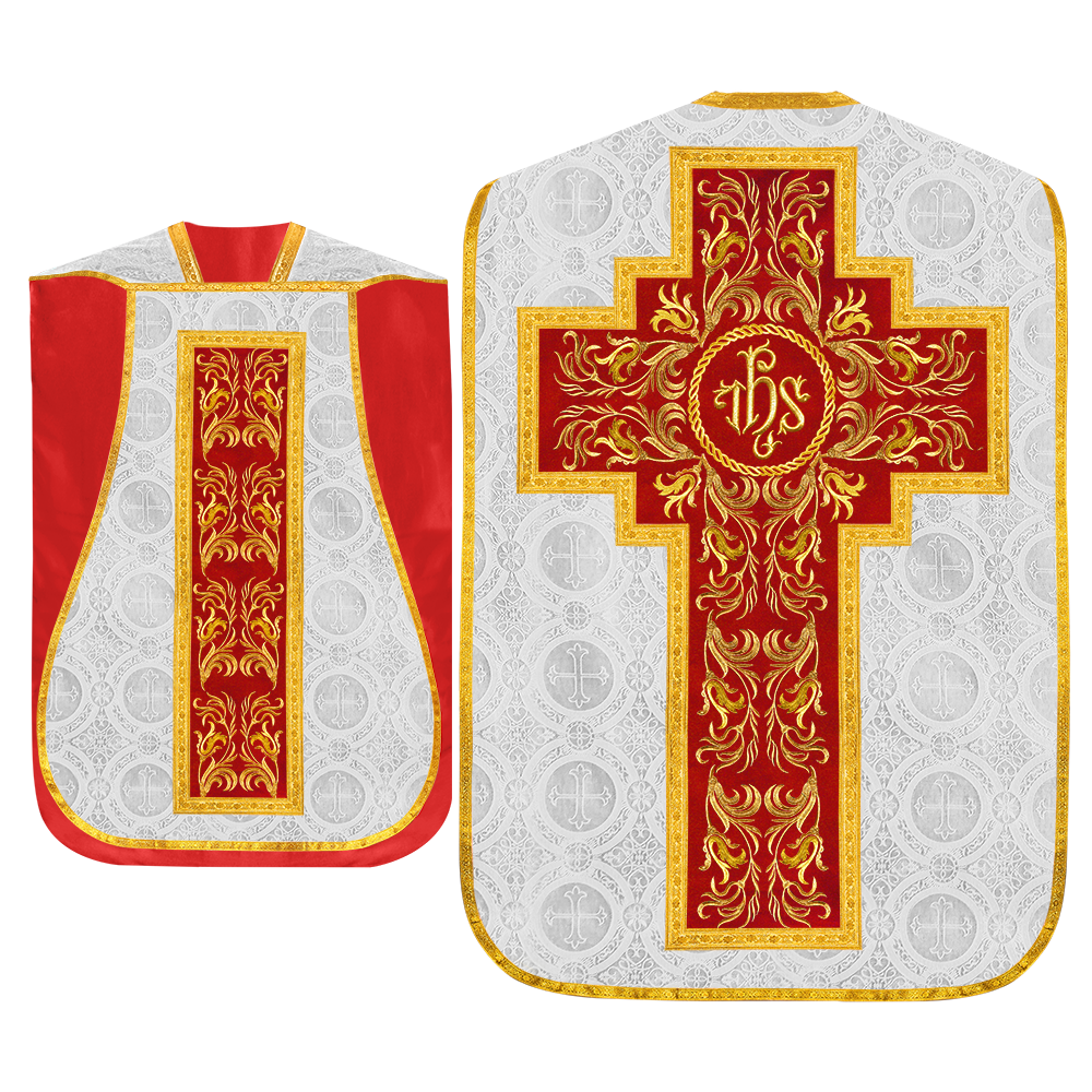 Set of Four Liturgical Roman Chasuble Vestment