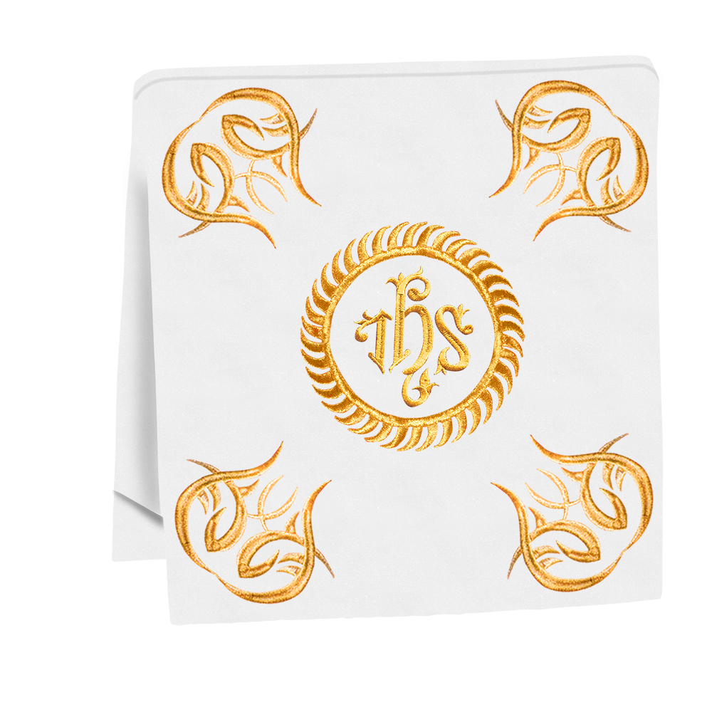 Liturgical Altar Table Cloth with Elegant Embroidery Trims