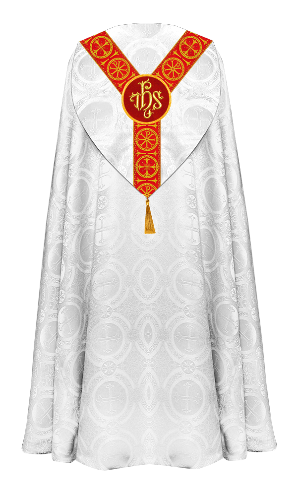 Gothic Cope Vestment with Y Type Embroidered Motif