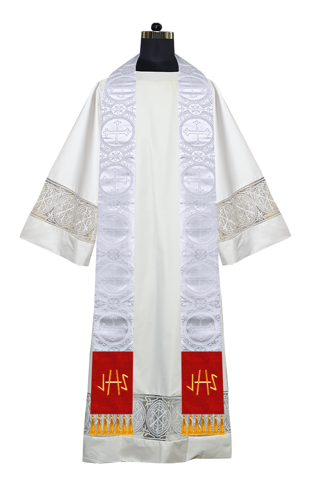 Embroidered Minister Stole with Spiritual motif