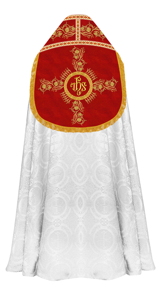 Roman Cope Vestment with Grapes Embroidered trims