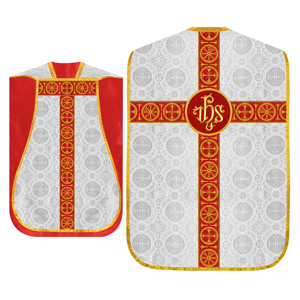 Roman Chasuble with Adorned Orphrey