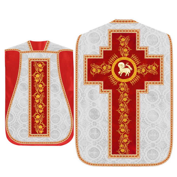 Set of Four Grapes Embroidery Roman Chasuble Vestments