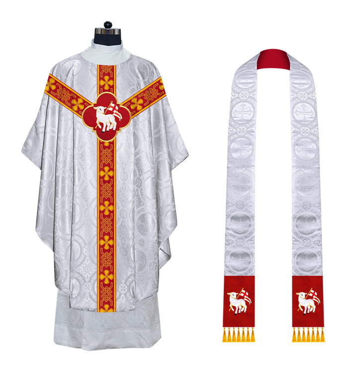 Gothic Chasuble with Motif and Trims