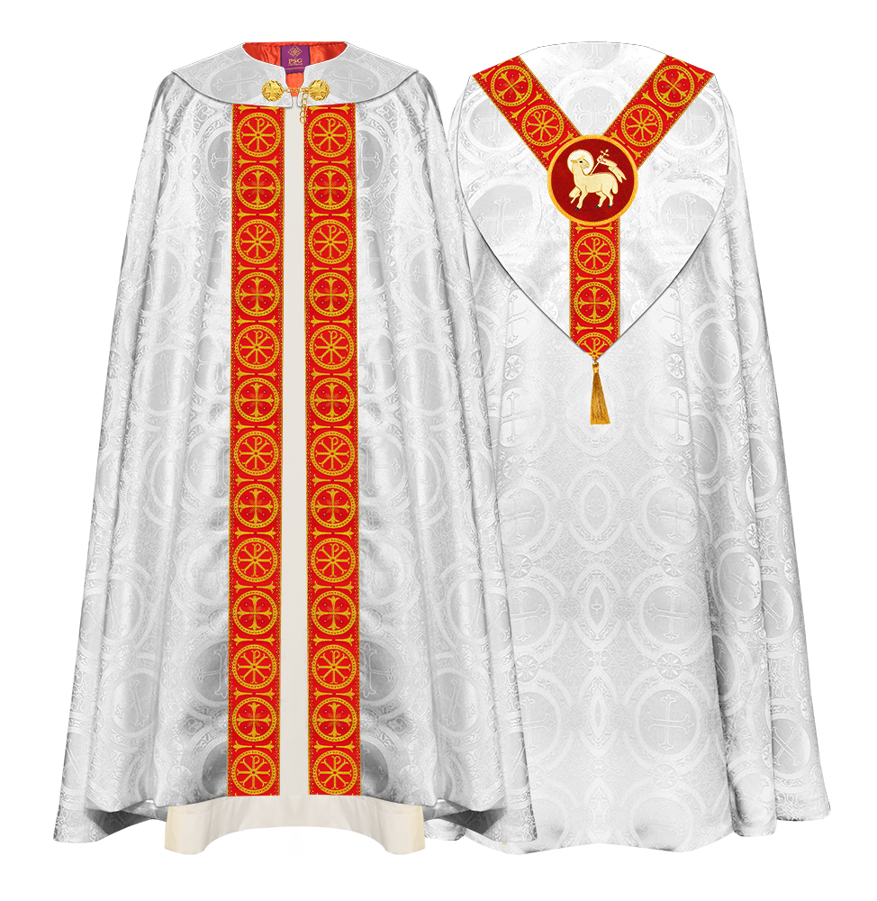 Gothic Cope Vestment with Y Type Embroidered Motif