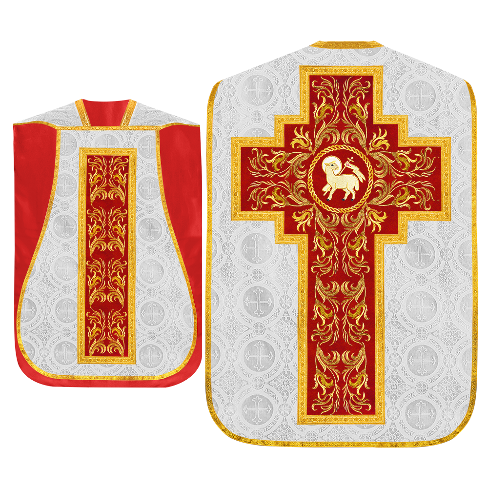 Set of Four Liturgical Roman Chasuble Vestment