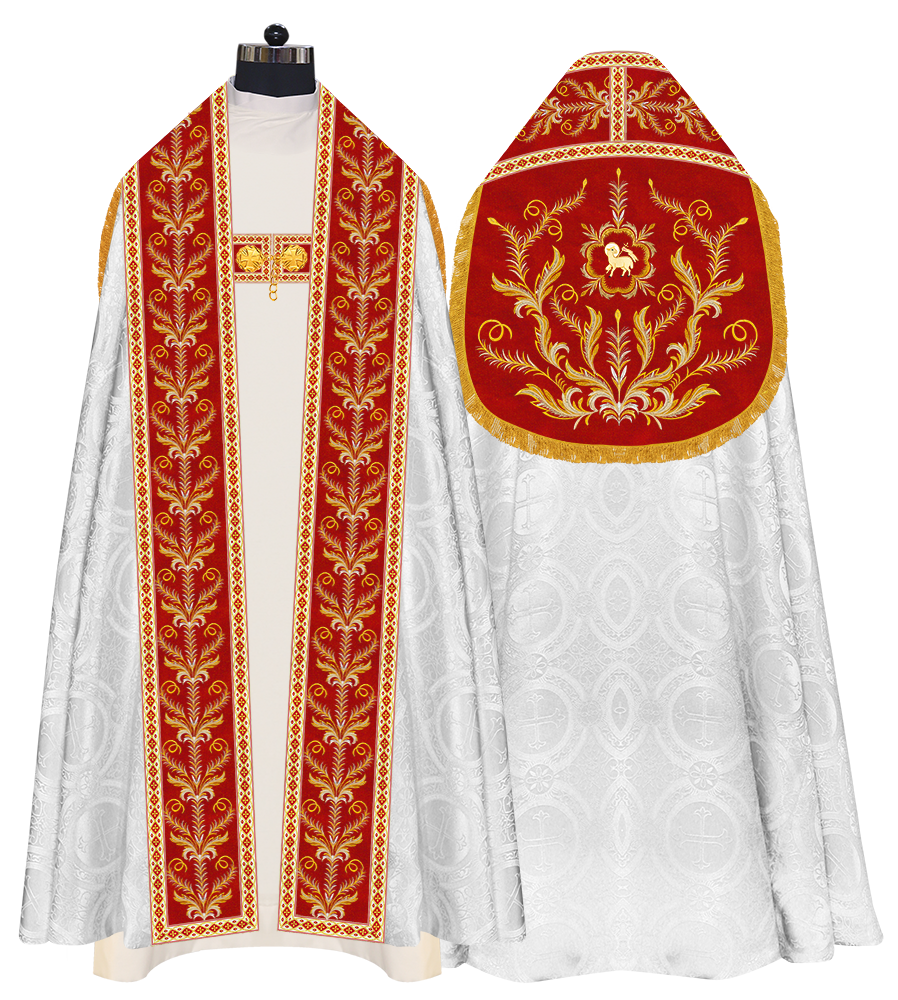 Traditional Embroidered Roman Cope Vestment